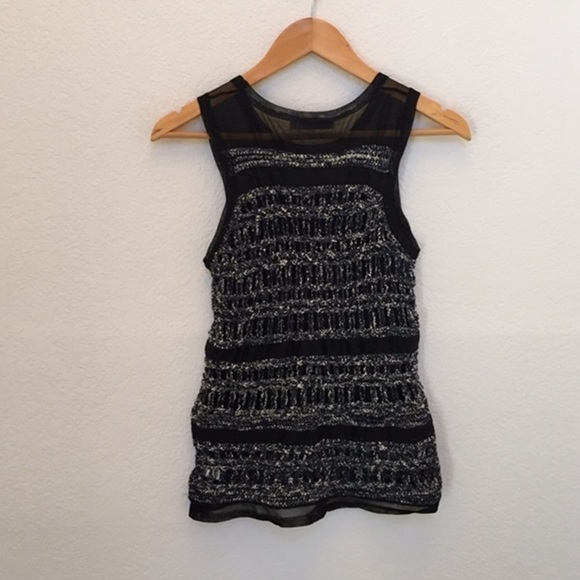 Townsen Nordstrom Tiki Cropped Mesh Sweater - Picture 3 of 6